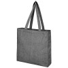 Pheebs 210 g/m² recycled gusset tote bag 13L in Heather Black