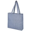 Pheebs 210 g/m² recycled gusset tote bag 13L in Heather Blue