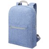 Pheebs 450 g/m² recycled cotton and polyester backpack in Heather Navy