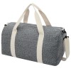 Pheebs 450 g/m² recycled cotton and polyester duffel bag 24L in Heather Black
