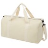Pheebs 450 g/m² recycled cotton and polyester duffel bag 24L in Natural