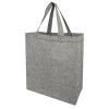 Pheebs 150 g/m² recycled gusset tote bag 13L in Heather Black