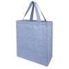 Pheebs 150 g/m² recycled gusset tote bag 13L in Heather Blue