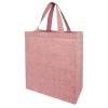 Pheebs 150 g/m² recycled gusset tote bag 13L in Heather Red