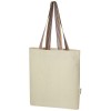 Rainbow 180 g/m² recycled cotton tote bag 5L in Natural