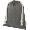 Pheebs 150 g/m² GRS recycled cotton gift bag small 0.5L in Heather Black