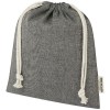 Pheebs 150 g/m² GRS recycled cotton gift bag medium 1.5L in Heather Black
