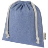 Pheebs 150 g/m² GRS recycled cotton gift bag medium 1.5L in Heather Blue