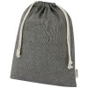 Pheebs 150 g/m² GRS recycled cotton gift bag large 4L in Heather Black