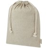 Pheebs 150 g/m² GRS recycled cotton gift bag large 4L in Heather Natural