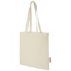 Madras 140 g/m2 GRS recycled cotton tote bag 7L in Natural