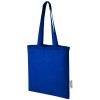 Madras 140 g/m2 GRS recycled cotton tote bag 7L in Royal Blue