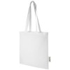 Madras 140 g/m2 GRS recycled cotton tote bag 7L in White