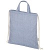 Pheebs 150 g/m² Aware™ drawstring bag in Heather Blue