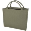 Page 500 g/m² Aware™ recycled book tote bag in Green