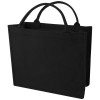 Page 500 g/m² Aware™ recycled book tote bag in Solid Black