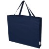 Odessa 220 g/m² GRS recycled cotton large tote bag in Navy