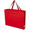 Odessa 220 g/m² GRS recycled cotton large tote bag in Red