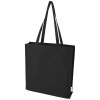 Florida 270 g/m² GRS recycled gusset tote bag 14L in Solid Black