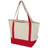 Sam 320 g/m² GRS recycled cotton tote bag in Red