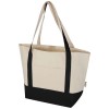 Sam 320 g/m² GRS recycled cotton tote bag in Solid Black