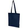 Madras Blend 140 g/m² GRS recycled cotton tote bag 7L in Navy