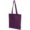 Madras Blend 140 g/m² GRS recycled cotton tote bag 7L in Purple