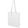 Madras Blend 140 g/m² GRS recycled cotton tote bag 7L in White