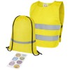 Benedikte safety and visibility set for childeren 3-6 years in Neon Yellow
