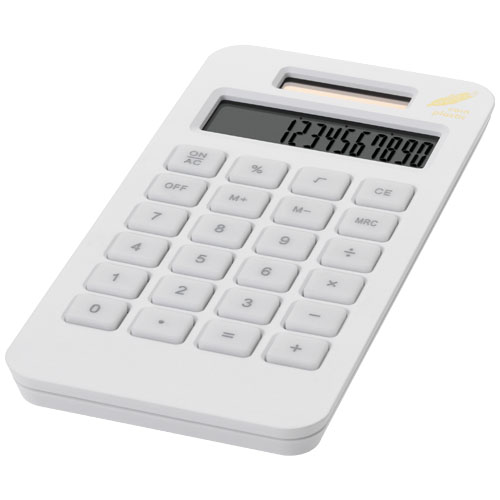 Summa pocket calculator in white-solid
