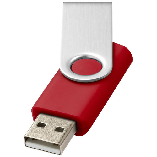 Rotate-basic 2GB USB flash drive in red-and-silver