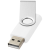 Rotate-basic 4GB USB flash drive in white-solid-and-silver