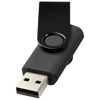 Rotate-metallic 2GB USB flash drive in black-solid