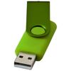 Rotate-metallic 2GB USB flash drive in lime