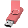 Rotate-metallic 2GB USB flash drive in pink