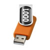 Rotate-doming 2GB USB flash drive in orange