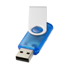 Rotate-translucent 2GB USB flash drive in blue
