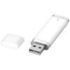 Flat 4GB USB flash drive in White