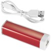 Flash 2200 mAh power bank in red