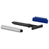 Robo stylus ballpoint pen with screen cleaner in silver-and-royal-blue
