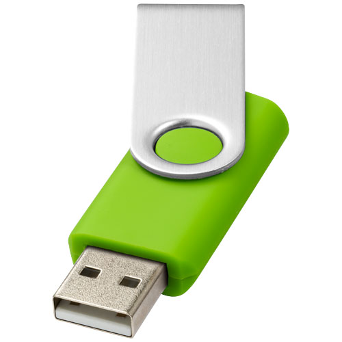 Rotate-basic 16GB USB flash drive in lime