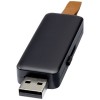 Gleam 4GB light-up USB flash drive in Solid Black