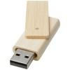 Rotate 16GB bamboo USB flash drive in Beige