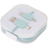 Colour-Pop charging cable with case in Mint