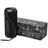 Rugged fabric waterproof Bluetooth® speaker in Solid Black