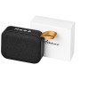 Fashion fabric Bluetooth® speaker in Solid Black