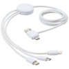 Pure 5-in-1 charging cable with antibacterial additive in White
