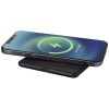 Loop 10W recycled plastic wireless charging pad in Solid Black