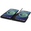Hybrid 15W premium dual wireless charging pad in Solid Black