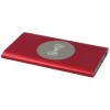 Juice 4000 mAh Type-C recycled aluminium wireless power bank  in Red